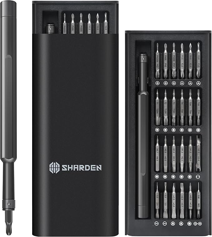 Precision Screwdriver Set 49 in 1 SHARDEN Small Screwdriver Set Magnetic Repair Tool Kit for Laptop, iPhone, Cell Phone, PC, MacBook, Tablet, Computer, PS5, PS4, Electronic, Glasses, Watch