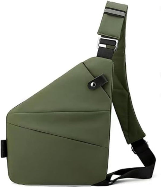 Crossbody Leisure Chest Bag with Shoulder Strap - Anti Theft Travel Slim Sling Bag