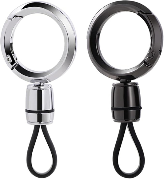 Universal Keychain for Men and Women,Simplicity Key Ring Clip, Double layer buckle Car Key chain