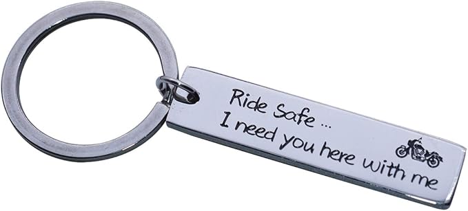 Safe Trip Rectangle Key Chain for Trucker New Driver Graduation Keychain Teenage Gift