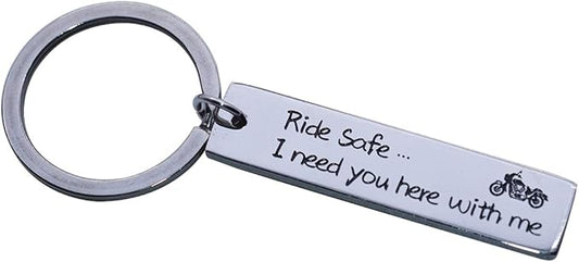 Safe Trip Rectangle Key Chain for Trucker New Driver Graduation Keychain Teenage Gift