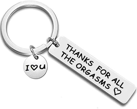 Jude Jewelers Stainless Steel Inpirational Mantra Lovers Couple Husband Wife Birthday Keychain Pendant Gift