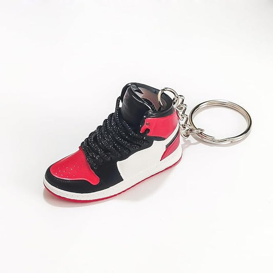 Newly 3D Sneaker Keychain with Mini Basketball & Lanyard, Stylish Shoe Key chain for Basketball Fans Gift for Men and Women