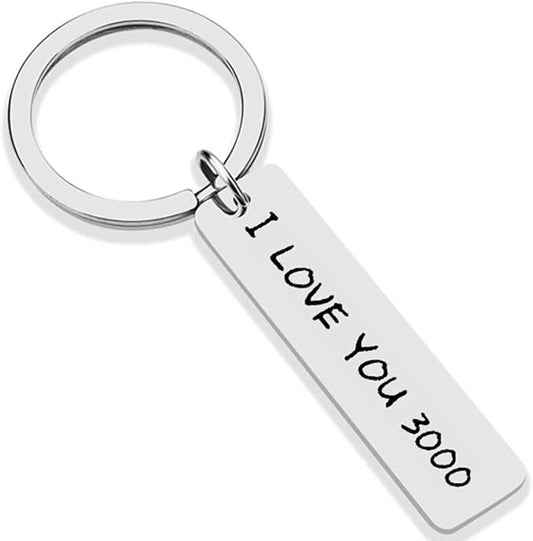Jude Jewelers Stainless Steel Inpirational Mantra Lovers Couple Husband Wife Birthday Keychain Pendant Gift