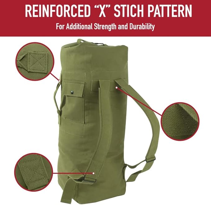 Rothco Men's Double Strap Duffle Bag