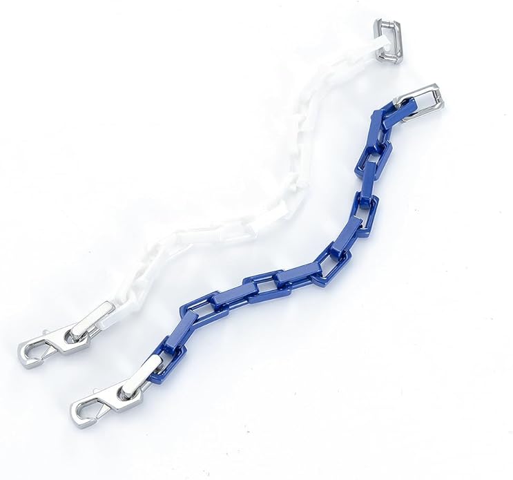 EVANYIZHOU Men's Cuban Link Bracelet - Black/Blue/White Ceramic Chain Bracelet for Men,Skin-Friendly & Durable,Gift for Husband, Dad (Valentine's, Christmas