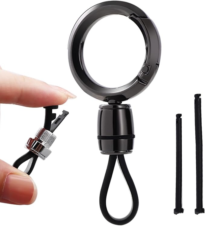 Universal Keychain for Men and Women,Simplicity Key Ring Clip, Double layer buckle Car Key chain
