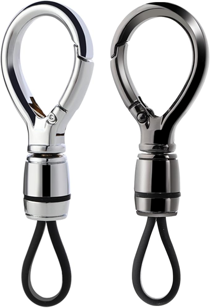 Universal Keychain for Men and Women,Simplicity Key Ring Clip, Double layer buckle Car Key chain