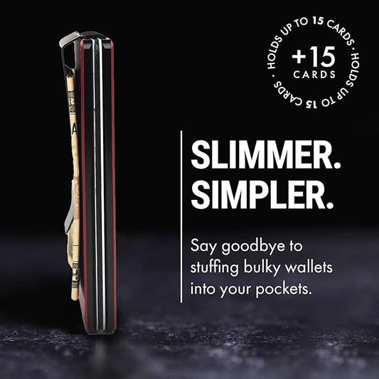 Mountain Voyage Co - Men's Minimalist Credit Card Holder (Matte Red)