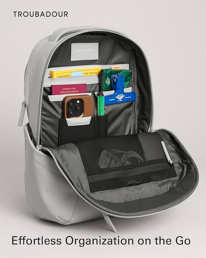 Troubadour Apex Compact Backpack 3.0-16L Premium Laptop Backpack - Ergonomic & Water Resistant - Designed for Work and Travel - Scree