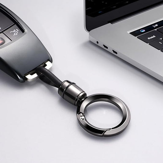 Universal Keychain for Men and Women,Simplicity Key Ring Clip, Double layer buckle Car Key chain