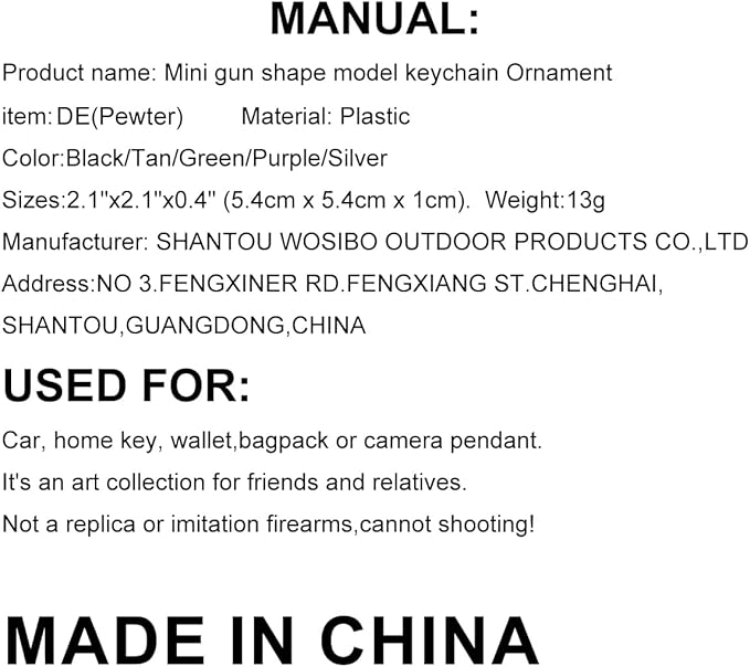 Mini Keychain Ornament Pendant Key Chain Tiny Key Rings Collection Gift for Car Bag Men Army Fans