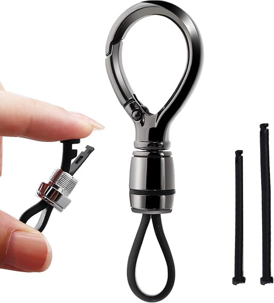 Universal Keychain for Men and Women,Simplicity Key Ring Clip, Double layer buckle Car Key chain