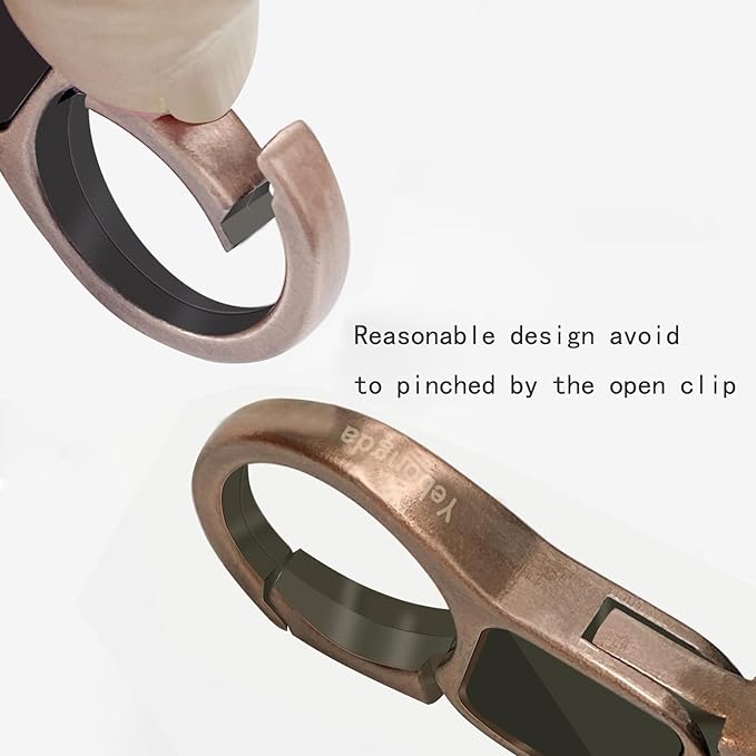 Key Chain Quick Release Spring 2 Pack with 4 Key Rings Heavy Duty Keychain Organizer for Men and Women