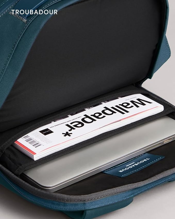 Troubadour Apex Backpack 3.0 – Premium Waterproof Laptop Backpack Fits Up to 17” – Ergonomic Design for Work and Travel – Stylish Backpack with 5-Year Guarantee - Blue