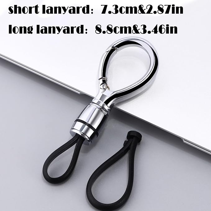 Universal Keychain for Men and Women,Simplicity Key Ring Clip, Double layer buckle Car Key chain