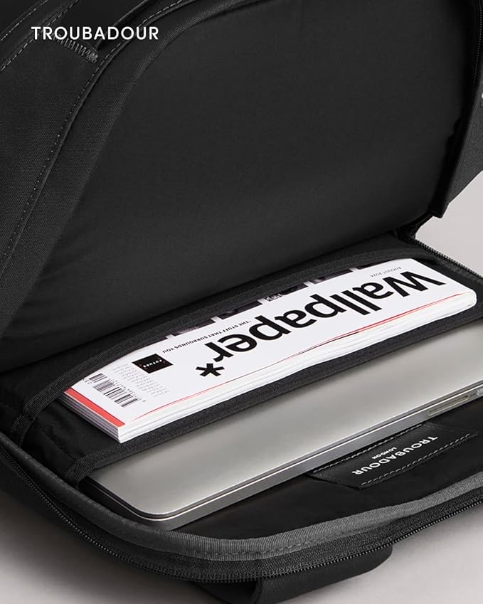 Troubadour Apex Backpack 3.0 - Premium Waterproof Laptop Backpack Fits Up to 17" - Ergonomic Design for Work and Travel - Stylish Backpack with 5-Year Guarantee - Black