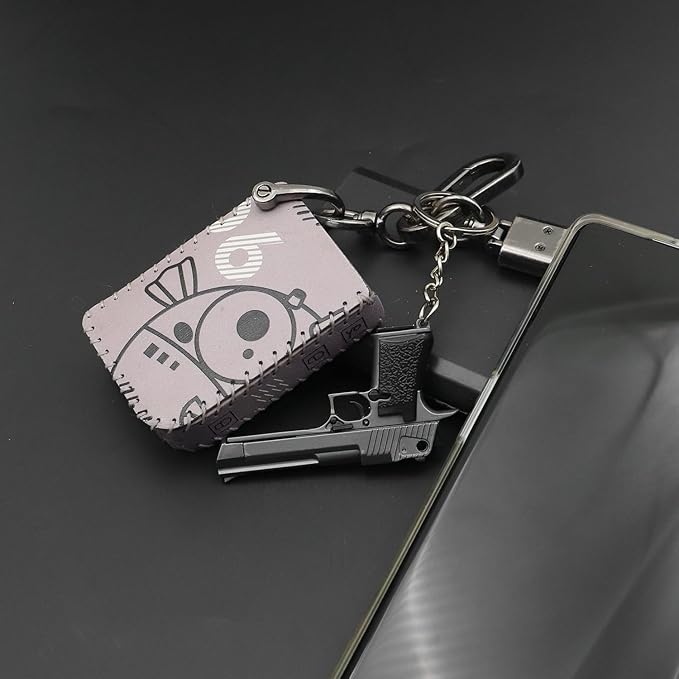 Mini Keychain Ornament Pendant Key Chain Tiny Key Rings Collection Gift for Car Bag Men Army Fans