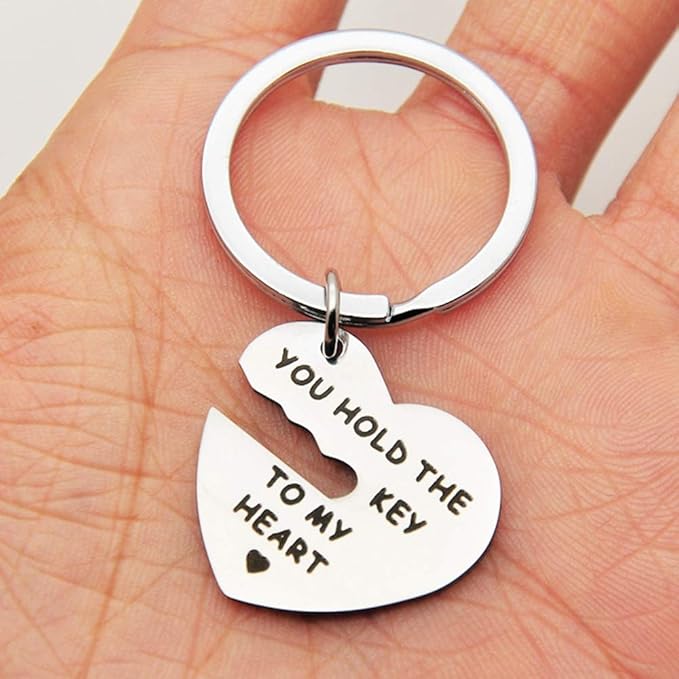 Jude Jewelers Stainless Steel Inpirational Mantra Lovers Couple Husband Wife Birthday Keychain Pendant Gift