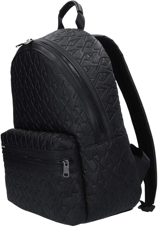 Armani Exchange Men's Liam Backpack, Black, Medium