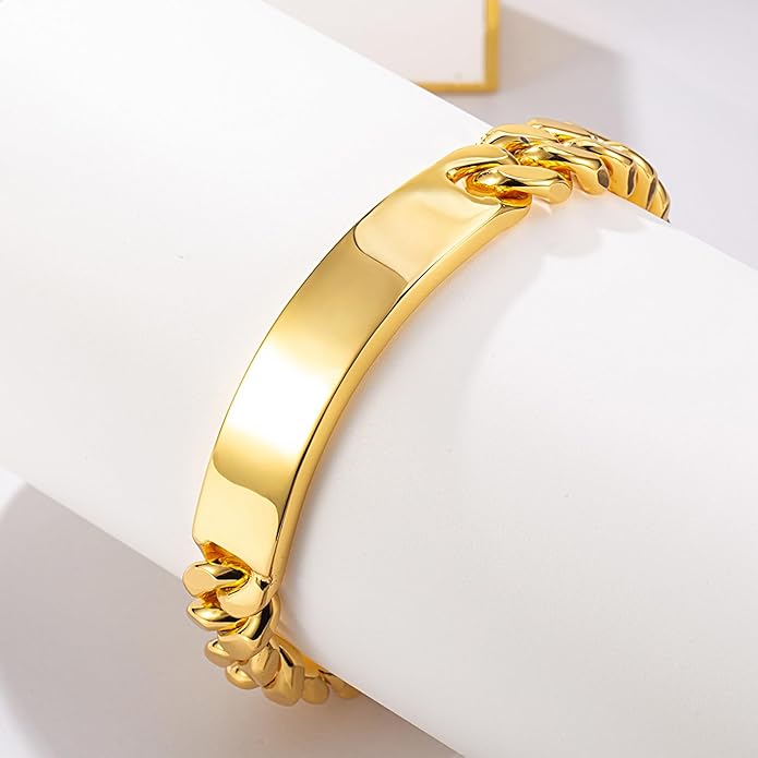 Men 925 Sterling Silver Solid Miami Cuban Link Chain Bracelet 12MM Rectangular Card Bangles 7 "7.5" 8 "8.5" 9 "9.5" 10" Thick Big Curb Cuban Chain Jewelry Gift