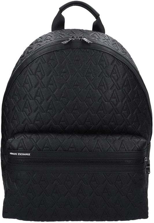 Armani Exchange Men's Liam Backpack, Black, Medium