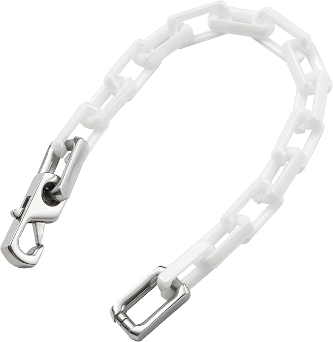 EVANYIZHOU Men's Cuban Link Bracelet - Black/Blue/White Ceramic Chain Bracelet for Men,Skin-Friendly & Durable,Gift for Husband, Dad (Valentine's, Christmas