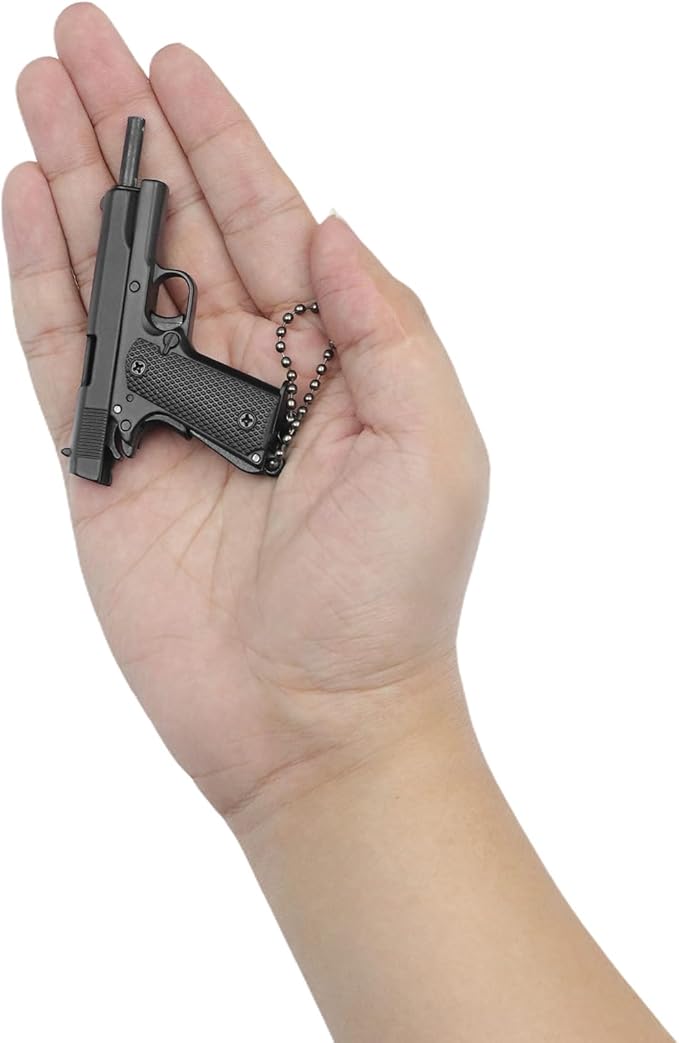 Mini Keychain Ornament Pendant Key Chain Tiny Key Rings Collection Gift for Car Bag Men Army Fans