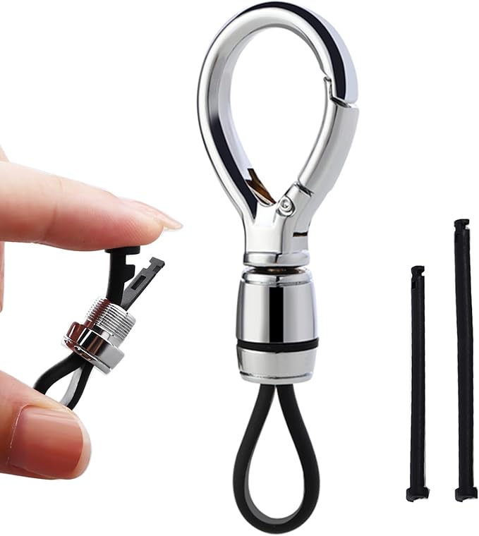 Universal Keychain for Men and Women,Simplicity Key Ring Clip, Double layer buckle Car Key chain