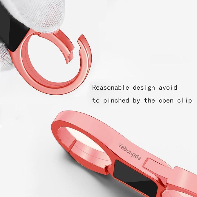 Key Chain Quick Release Spring 2 Pack with 4 Key Rings Heavy Duty Keychain Organizer for Men and Women