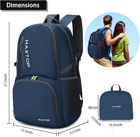MAXTOP 40/50L Lightweight Packable Backpack for Hiking Traveling Camping Water Resistant Foldable Outdoor Travel Daypack