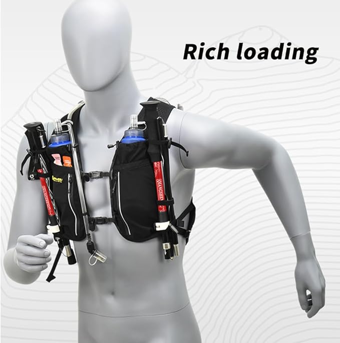 Running Backpack, Cycling Bag, Off-Road Running Backpack, 10L Marathon Running Vest Bag, Hiking Backpack