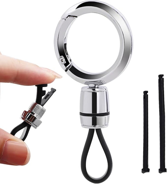 Universal Keychain for Men and Women,Simplicity Key Ring Clip, Double layer buckle Car Key chain