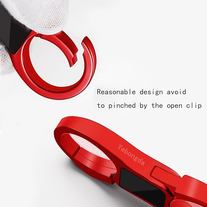 Key Chain Quick Release Spring 2 Pack with 4 Key Rings Heavy Duty Keychain Organizer for Men and Women