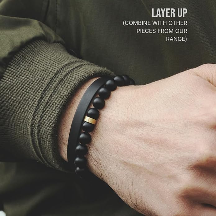 LUXAR Men's Titanium Cuff Bracelet | Solid Titanium Minimalist Bracelet Designed for Men | Available in Medium and Large Sizes | Explore the World of Luxar
