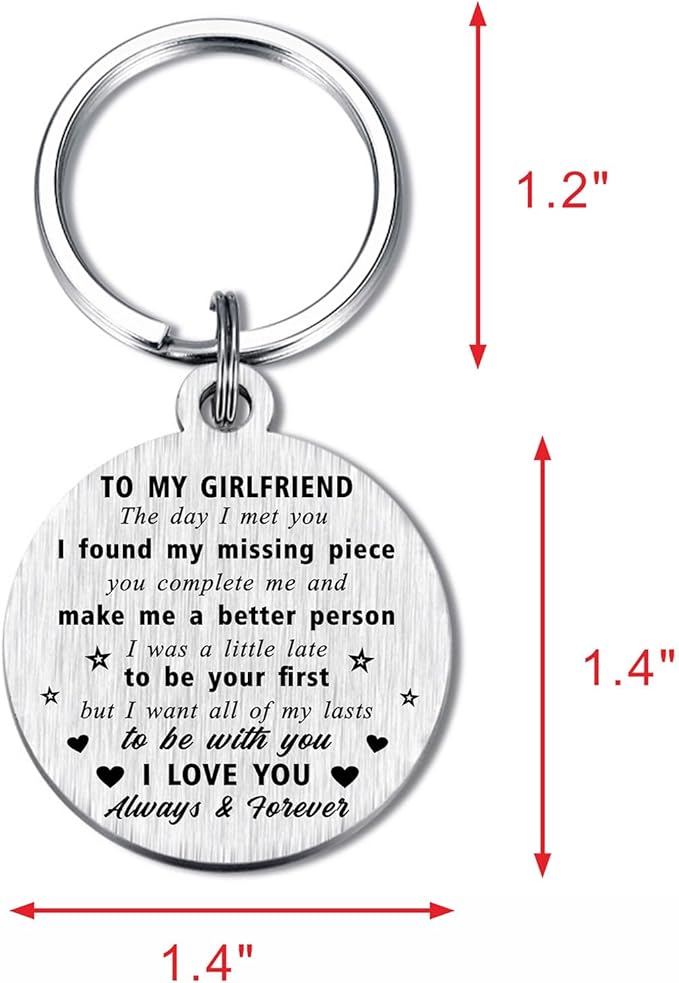 Drive Safe No One Else Will Tolerate Me Keychain, I Love You Gifts for Valentines Anniversary Birthday Fathers Day