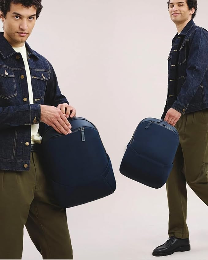 Troubadour Apex Compact Backpack 3.0-16L Premium Laptop Backpack - Ergonomic & Water Resistant - Designed for Work and Travel - Navy