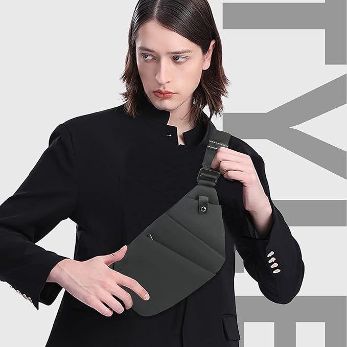 Sling Bag Anti-theft Crossbody Shoulder Bag Chest Backpack Casual Daypack for Men Women