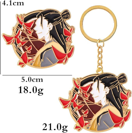 SONGCHANGJEWELRY JJK Keychain Satoru - Anime Figure Enamel Key Pendant - Men Women Keyring Jewelry