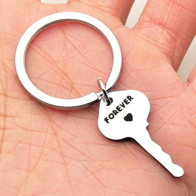 Jude Jewelers Stainless Steel Inpirational Mantra Lovers Couple Husband Wife Birthday Keychain Pendant Gift