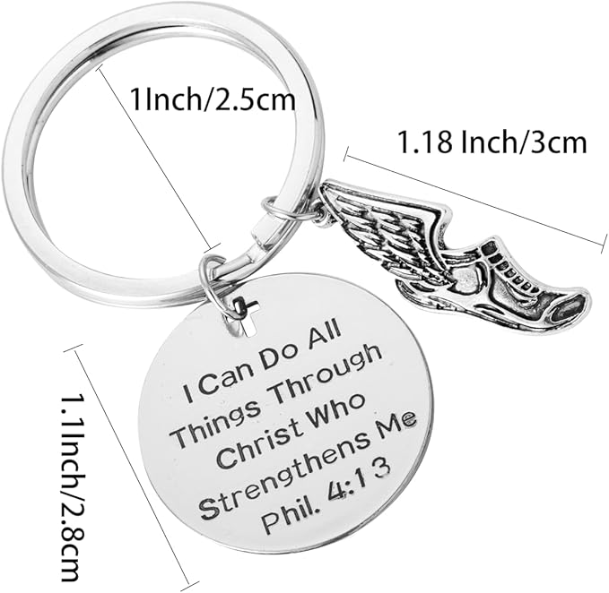 Running Accessories, Runner Gifts for Men, Cross Country Running Gifts for Men and Women, Track and Field Keychain, Track and Field Accessories, Marathon Accessories