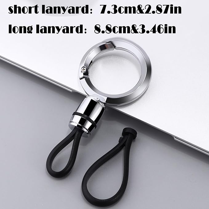 Universal Keychain for Men and Women,Simplicity Key Ring Clip, Double layer buckle Car Key chain