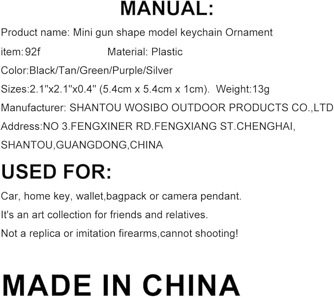 Mini Keychain Ornament Pendant Key Chain Tiny Key Rings Collection Gift for Car Bag Men Army Fans