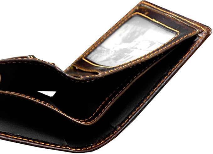 Vintage Dragon Mens Wallet Slim Card Money Purse Wi/Safe Chain