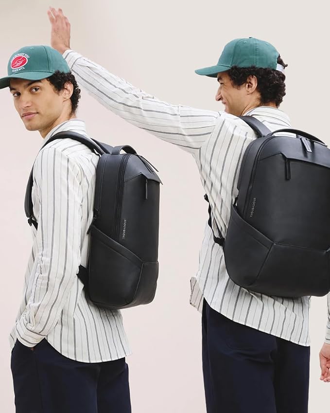 Troubadour Apex Leather Backpack - Innovative Waterproof Leather Laptop Backpack Fits Up to 16" - Ergonomic Design for Ultimate Comfort and Function - 5-Year Guarantee