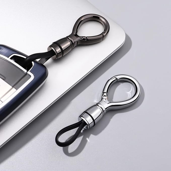 Universal Keychain for Men and Women,Simplicity Key Ring Clip, Double layer buckle Car Key chain