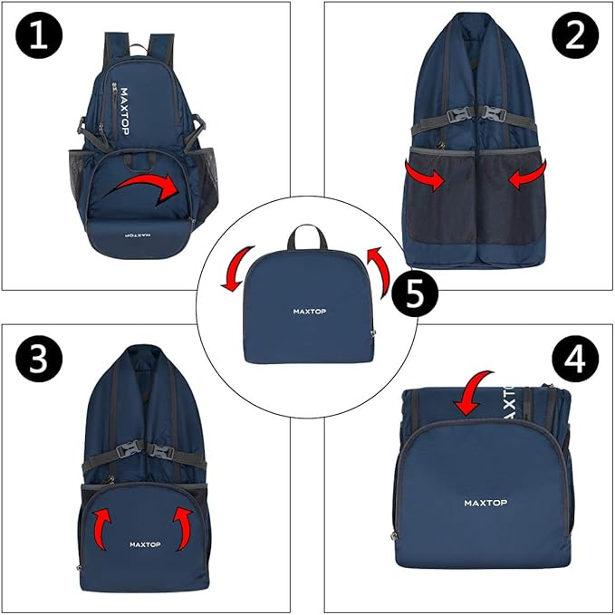 MAXTOP 40/50L Lightweight Packable Backpack for Hiking Traveling Camping Water Resistant Foldable Outdoor Travel Daypack