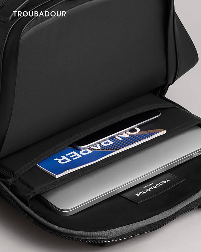 Troubadour Apex Leather Backpack - Innovative Waterproof Leather Laptop Backpack Fits Up to 16" - Ergonomic Design for Ultimate Comfort and Function - 5-Year Guarantee