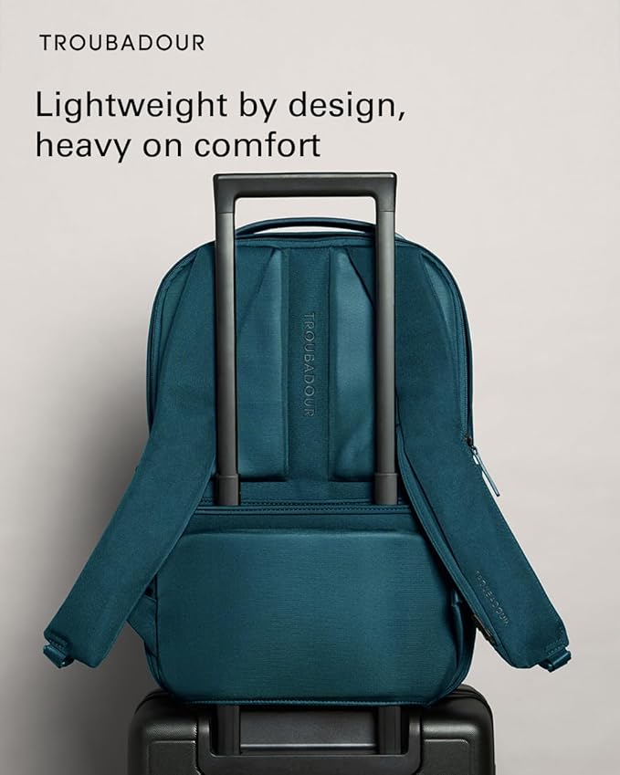 Troubadour Apex Backpack 3.0 – Premium Waterproof Laptop Backpack Fits Up to 17” – Ergonomic Design for Work and Travel – Stylish Backpack with 5-Year Guarantee - Blue