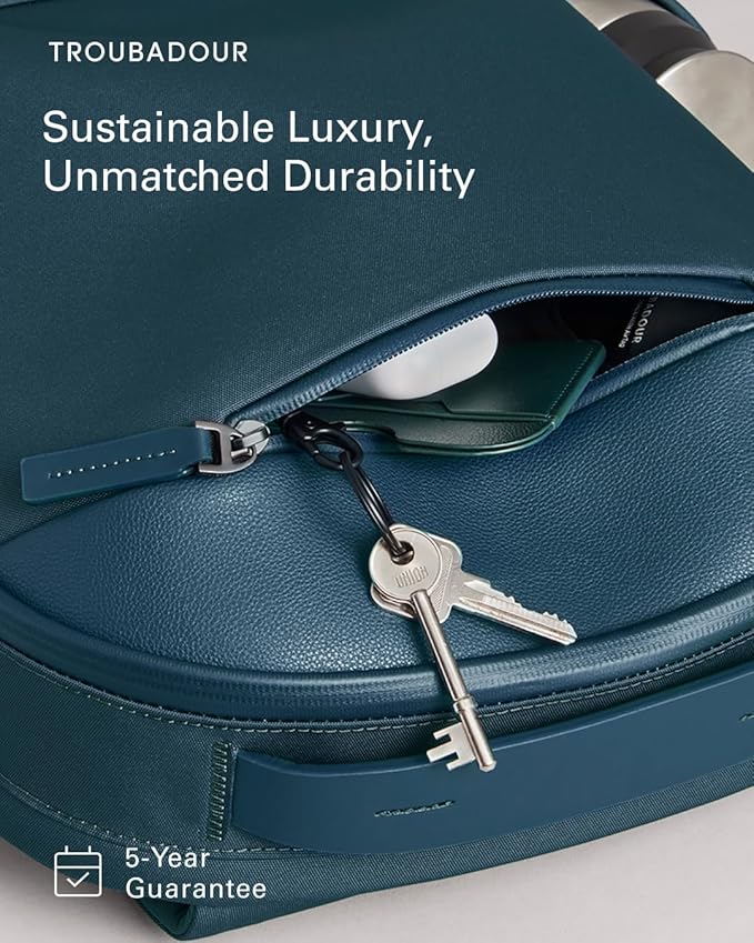 Troubadour Apex Backpack 3.0 – Premium Waterproof Laptop Backpack Fits Up to 17” – Ergonomic Design for Work and Travel – Stylish Backpack with 5-Year Guarantee - Blue